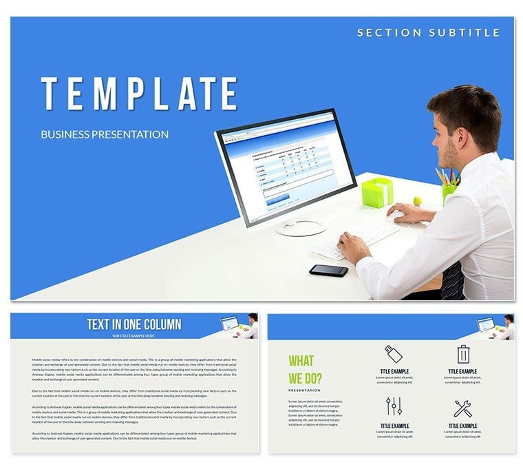 Customer Service Manager Keynote templates