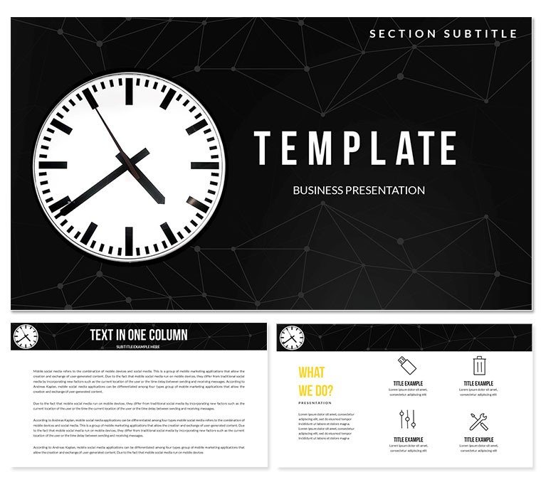 Exact Time, Clock Keynote templates