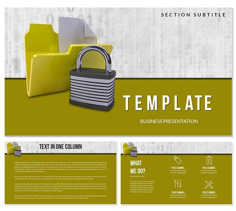 Protection Controlled Folder Access Keynote template