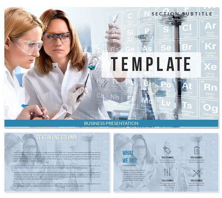 Chemical Experiment Keynote templates - Themes