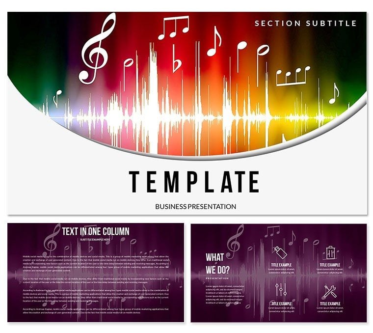 Download Popular Music Keynote templates