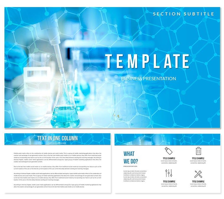 Reagent for Chemical Analysis Keynote themes, Presentation templates