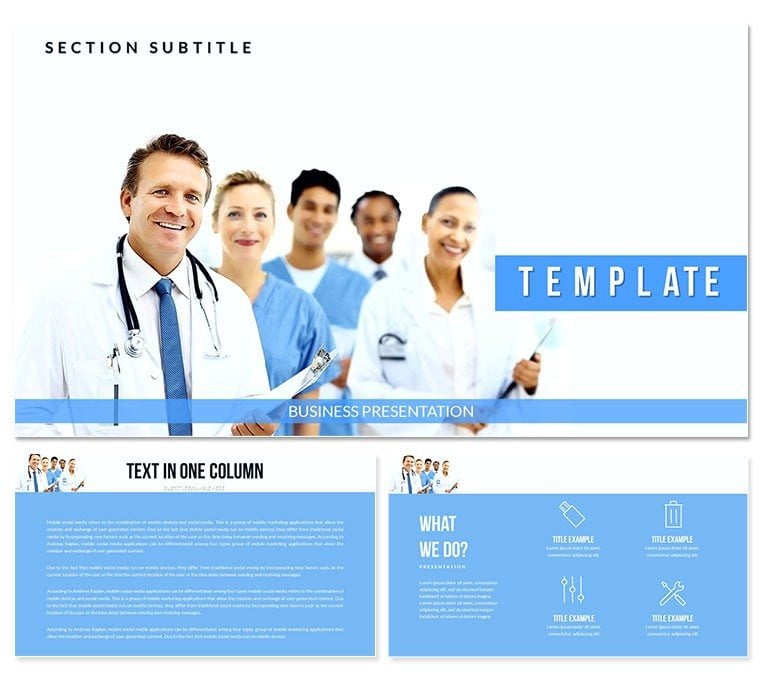 Doctors Specialists Clinic Keynote templates