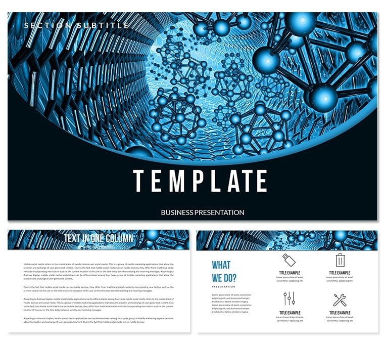 Group Molecule Dna Cell Keynote templates, Chemistry Presentation themes