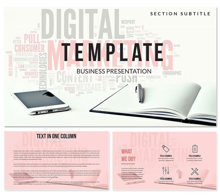 Step-by-Step Guide Digital Marketing Keynote templates
