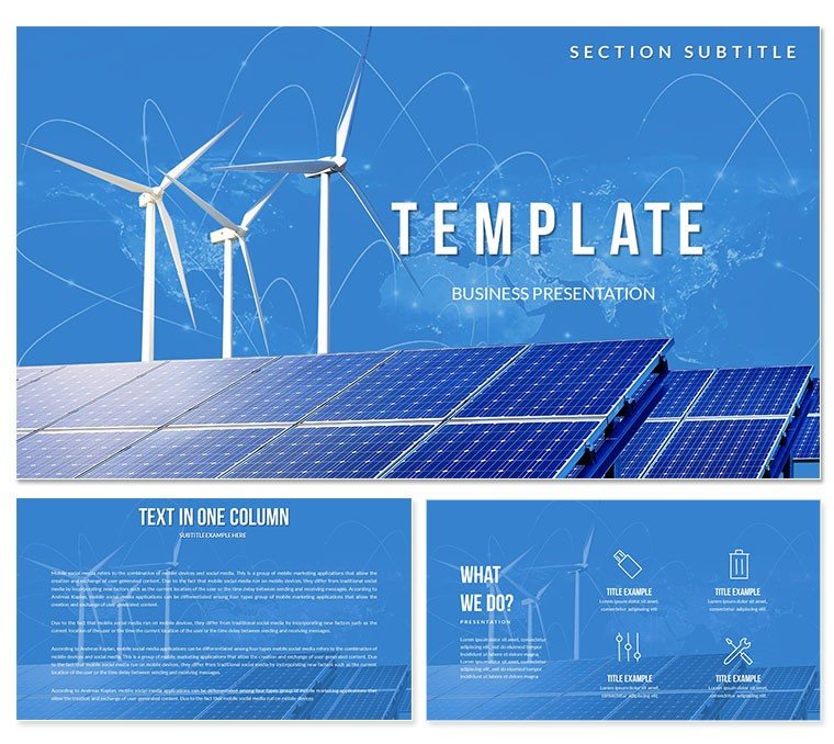 Wind and Solar Energy Keynote templates