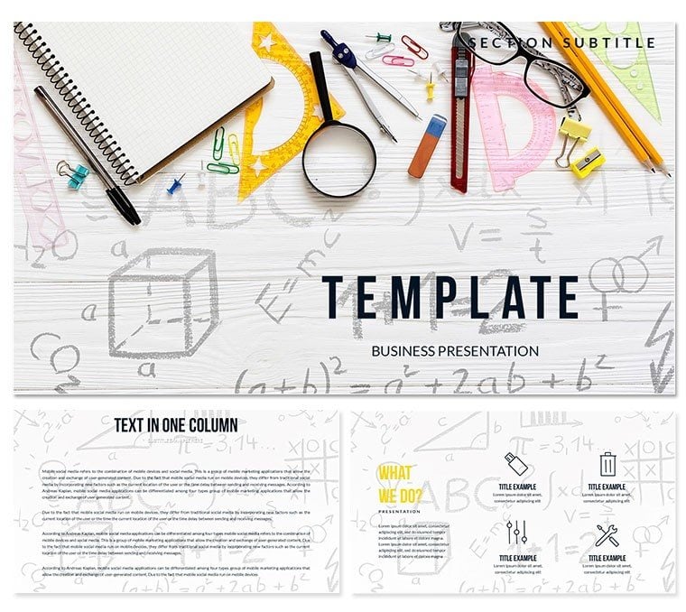 Workbook Lessons Keynote templates - Themes