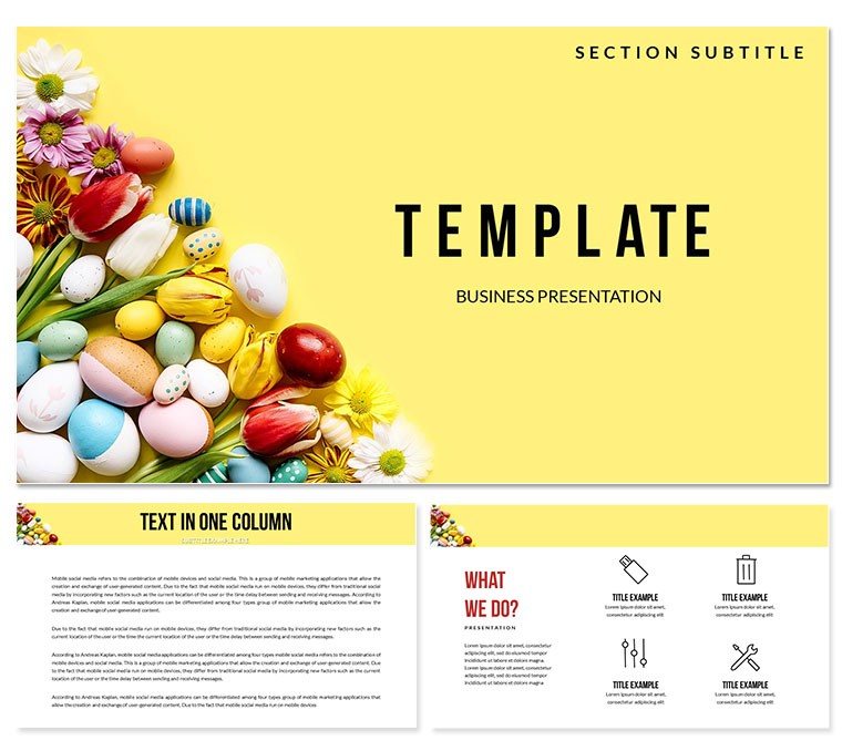 Easter Eggs: History, Origin, Symbolism And Traditions Keynote templates