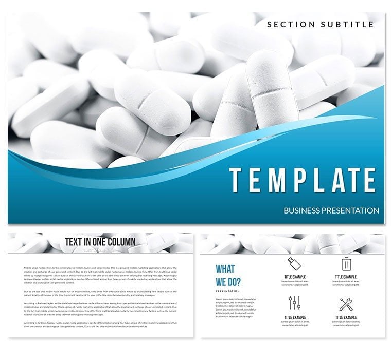 Pharmacy Tablets Keynote templates - Themes