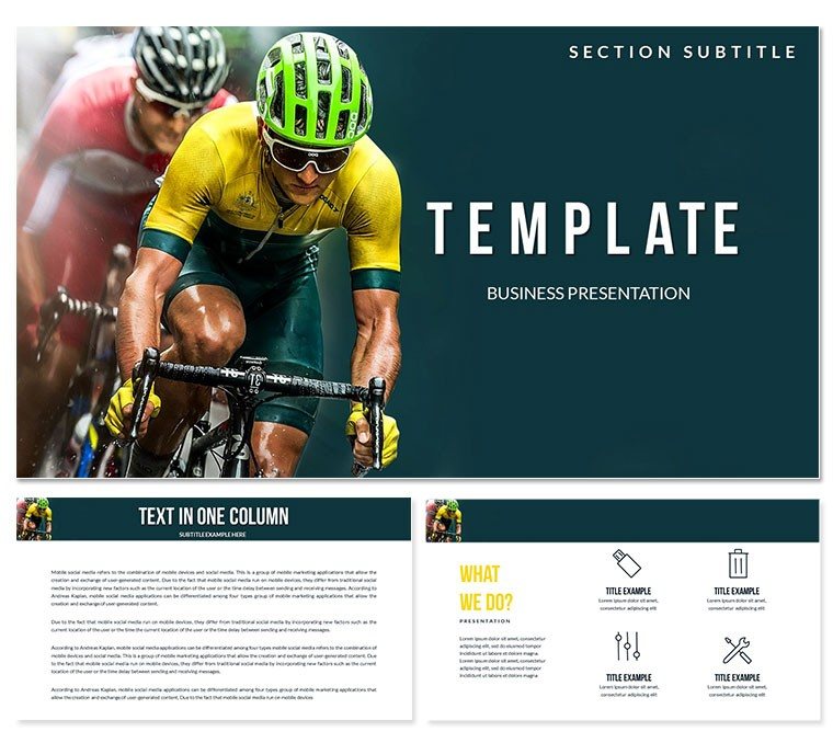Bike Races Keynote templates