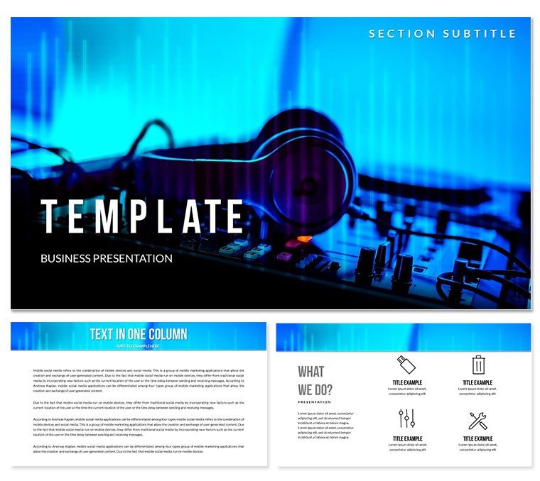 Tools and equipment for DJ Keynote templates