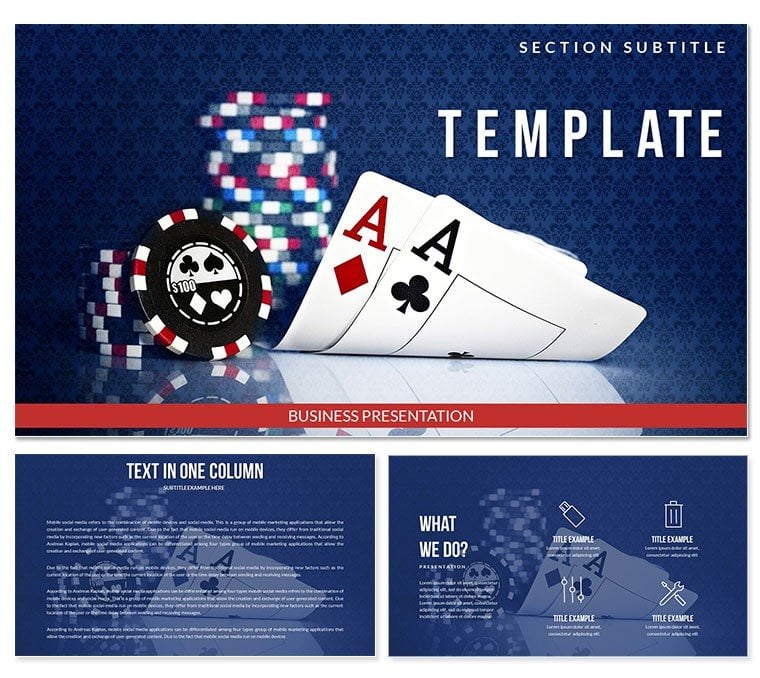 Card Games - Play cards Keynote templates