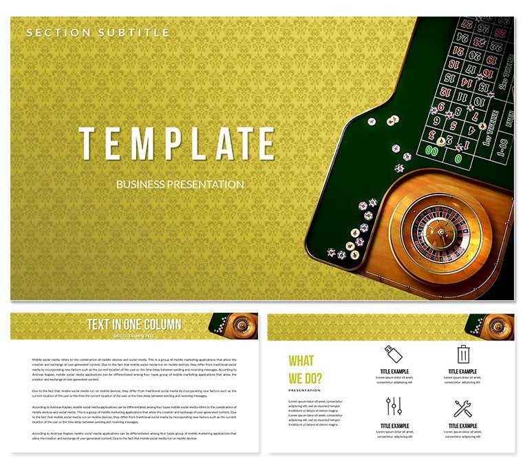Roulette : Rules and types Keynote templates