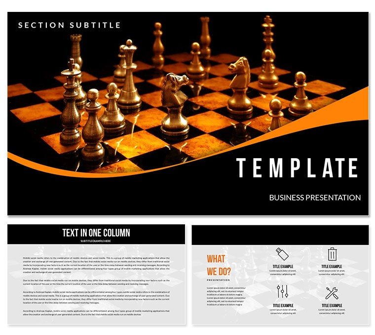 Play Chess Keynote templates, diagrams & infographics