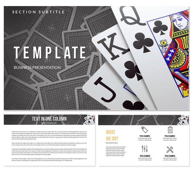 Card game : Poker Keynote templates