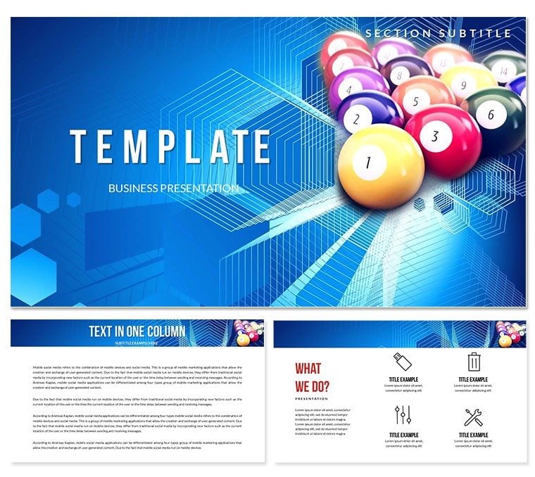 Billiards and Snooker Keynote templates
