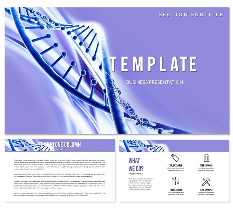 Human Genetics Project Keynote template Presentation