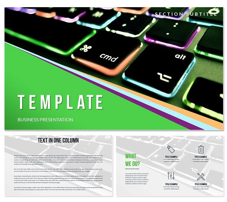 Computer Education Keynote templates - Themes