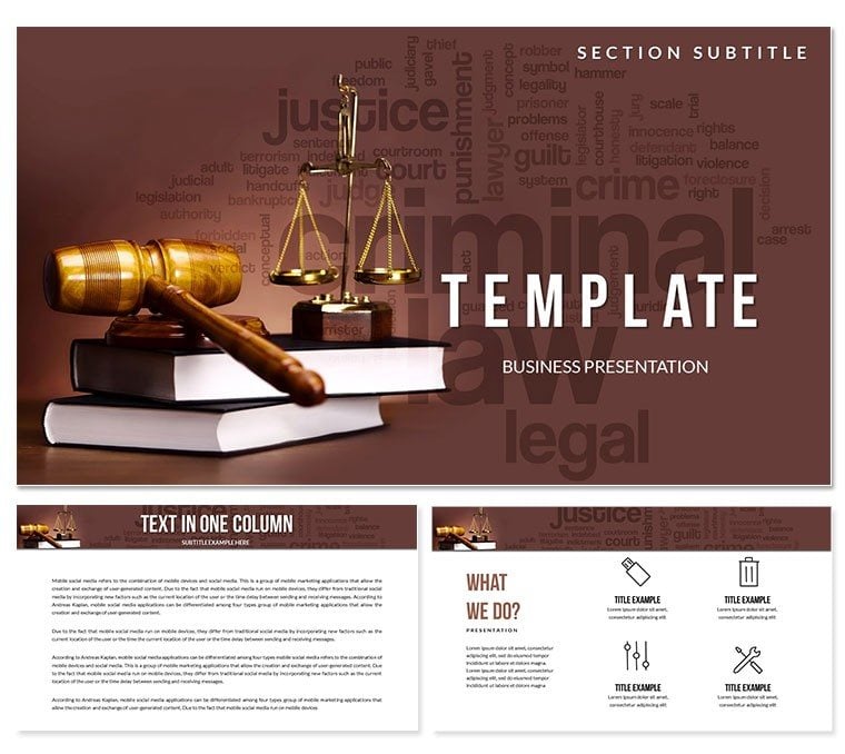 Principles of Justice Keynote templates - Themes