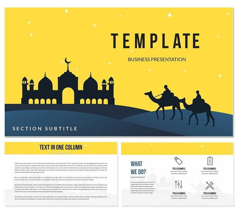 Islamic Night Keynote templates - Themes
