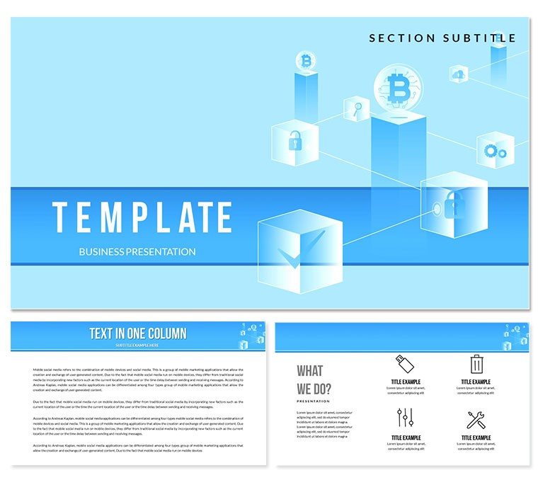 Blockchain Conference Keynote templates - Themes