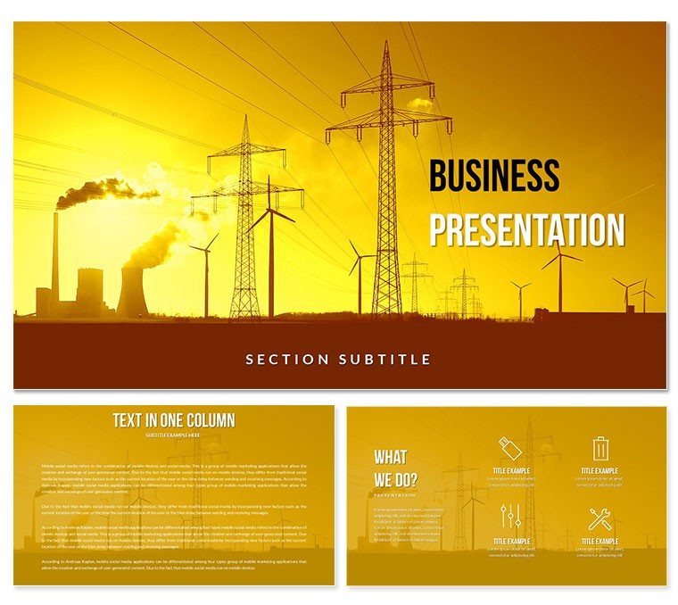 Energy Production and Management Keynote templates - Themes