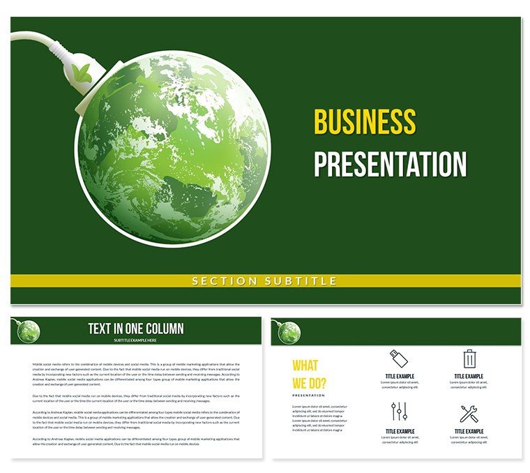 Eco-Friendly Planet Keynote Templates - Make Your Presentations More Sustainable