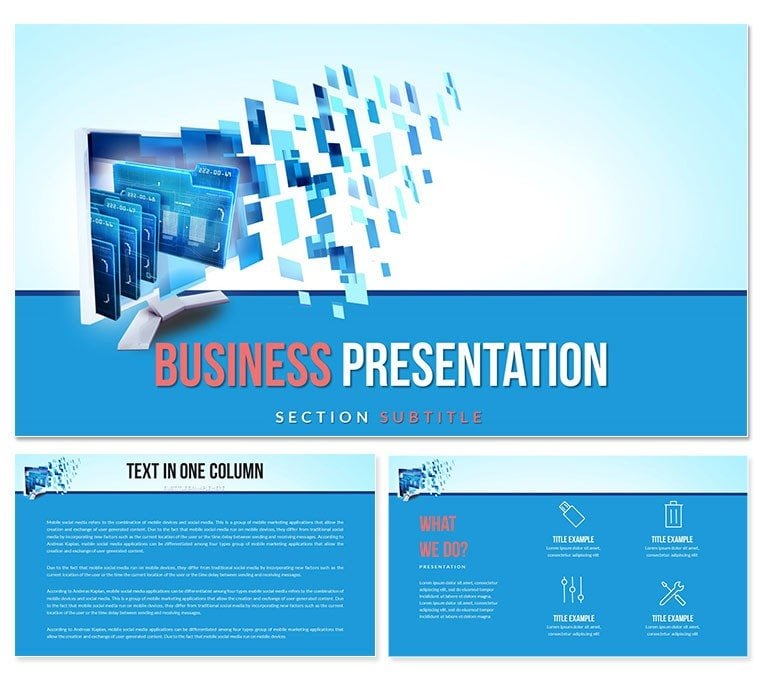 Robotic Automation System Keynote templates - Themes