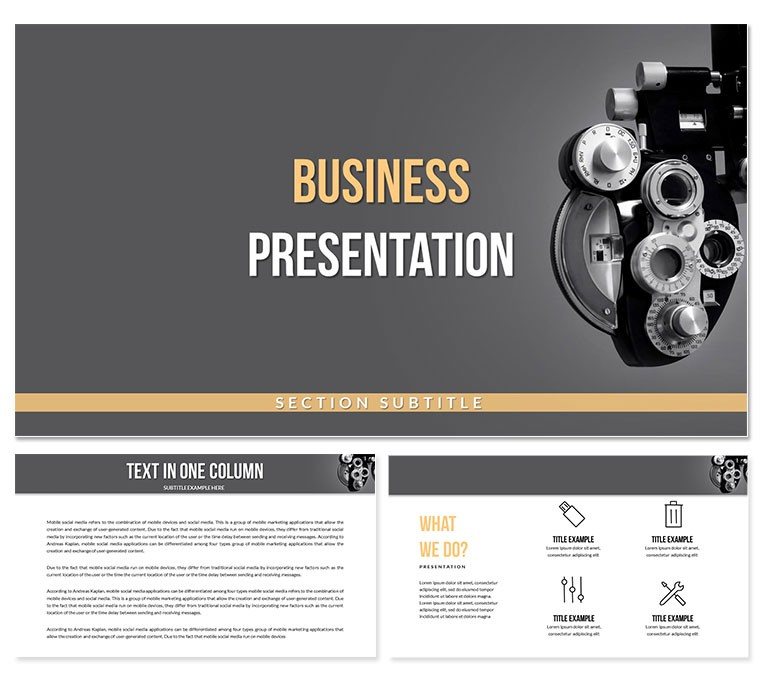 Ophthalmic Equipment Keynote Themes - Templates
