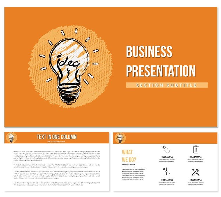 Idea Concept Keynote Themes - Presentation Template