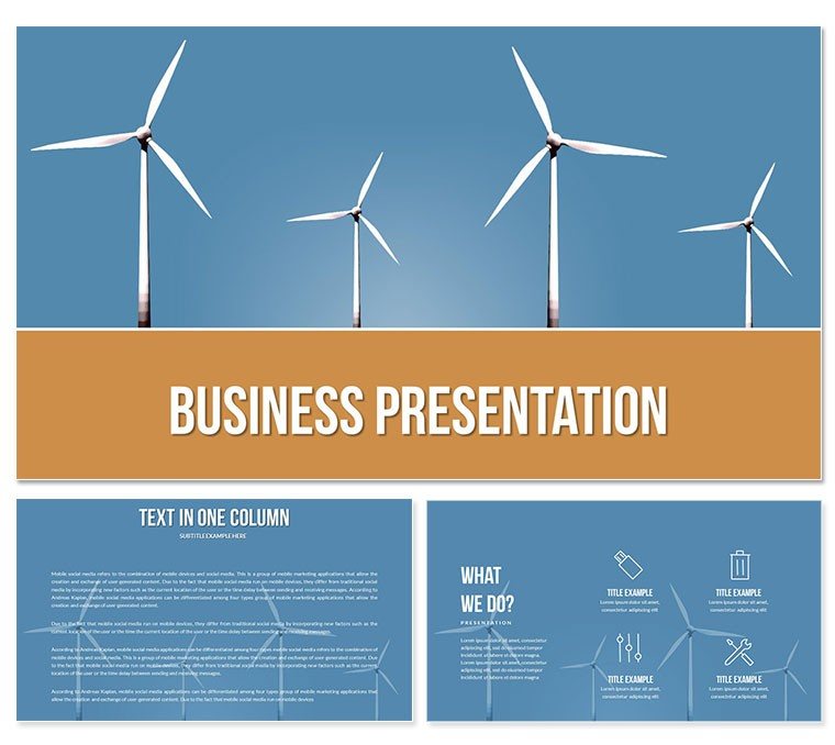 Wind Power and Renewable Energy Keynote Templates