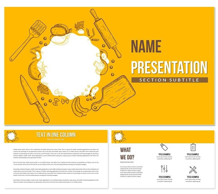Recipes for Chefs Keynote Template for Presentation