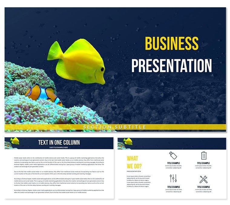 Sea Fish Keynote Template: Designs for Oceanic Presentation
