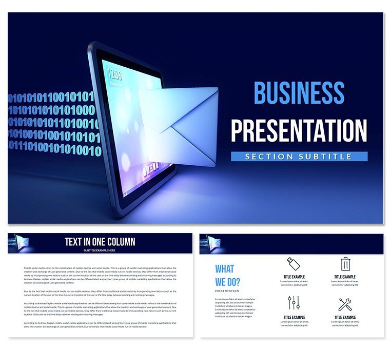 Email Marketing Campaign Tool Keynote Templates