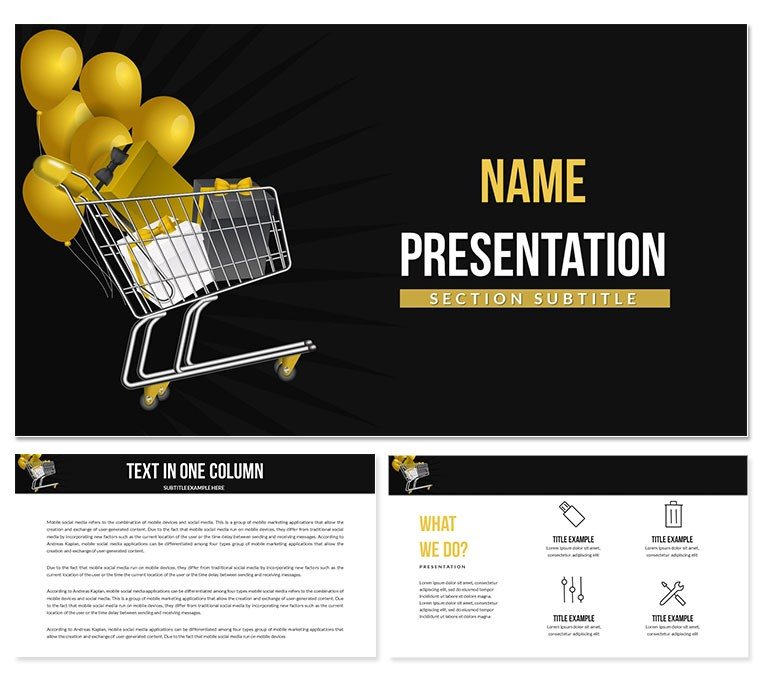 Exclusive Black Friday Gifts Sales Keynote Template - Download Presentation