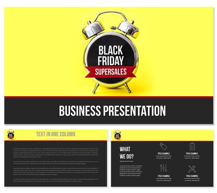Black Friday Super Sales Keynote Template for Presentation