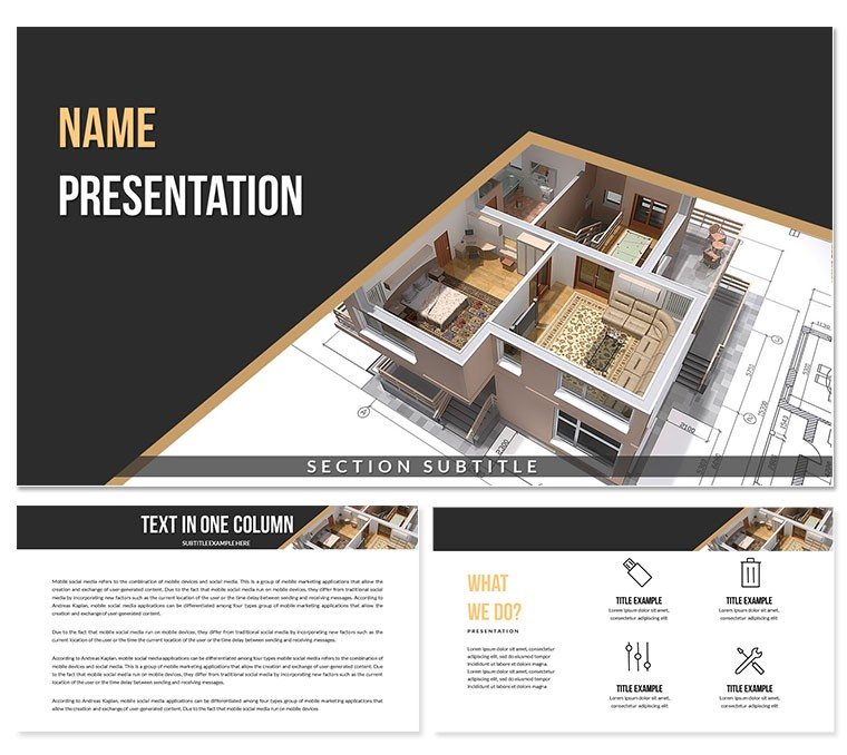 Planning Home, Apartment Keynote Templates