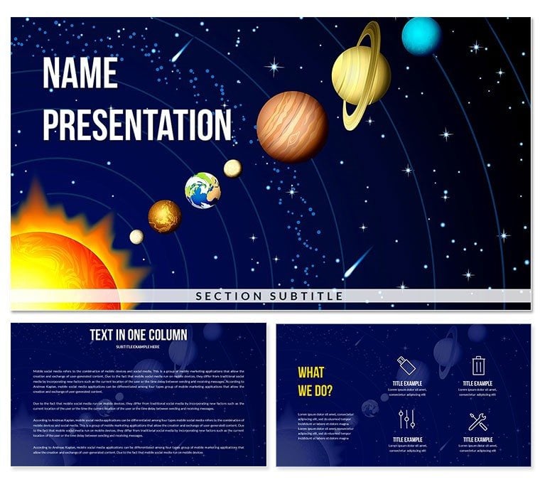 Solar System Keynote Templates - Themes
