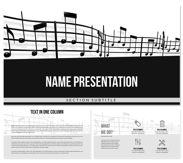 Musical Notation for Beginners Keynote Templates
