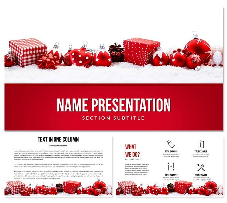 Christmas Presents Keynote Templates - Themes