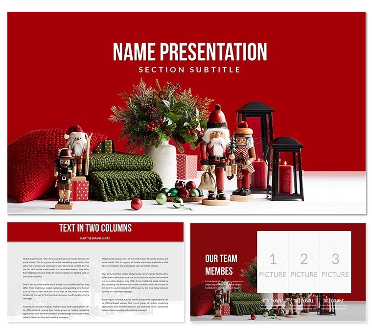 Christmas Gifts Xmas Presents Keynote - Free Presentation Template
