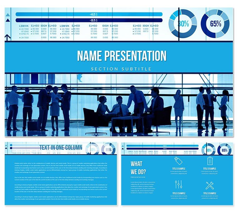 Business plans - Ready business plan Keynote template