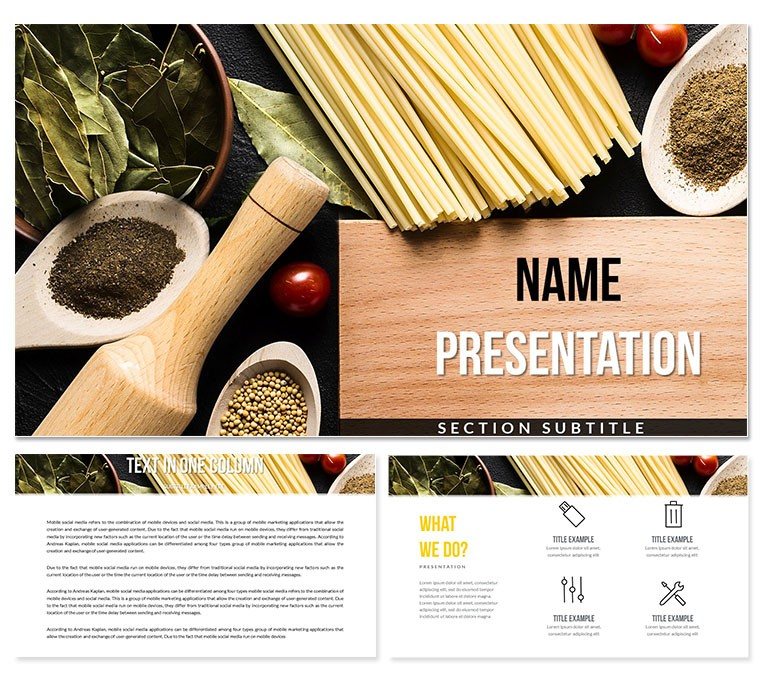 Seasoning for Dishes Themes | Keynote templates