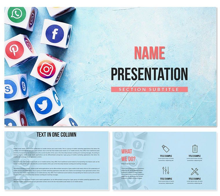 Popular Social Media Themes | Keynote Template