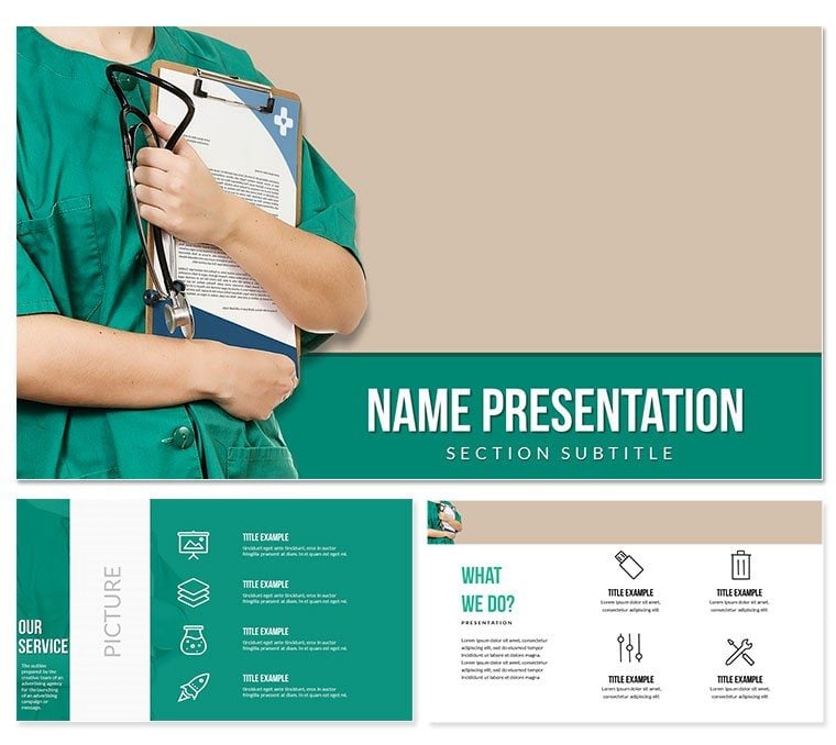 Primary Care Doctors Template and Background, Medicine Keynote presentation