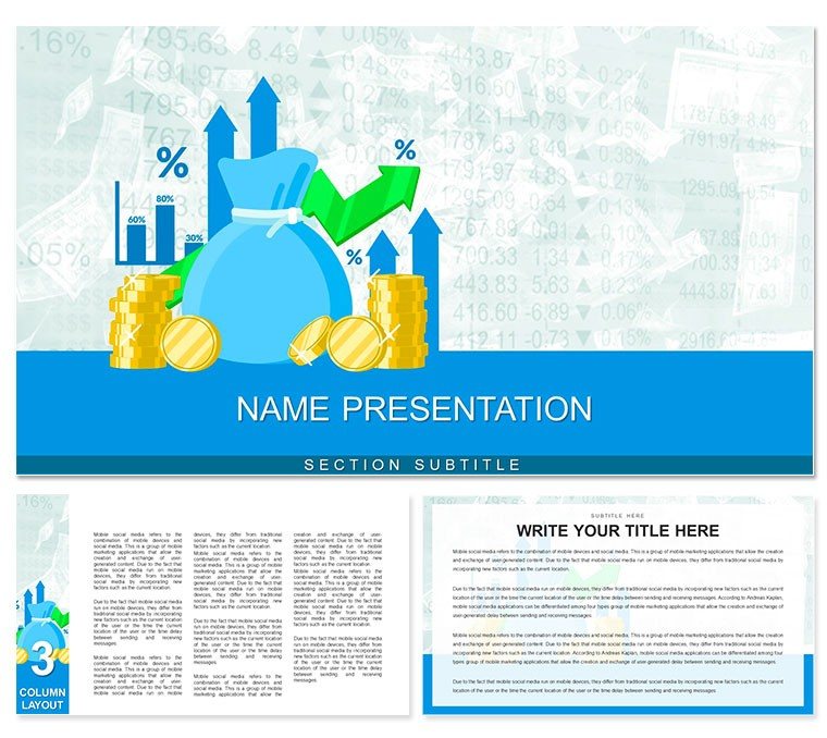Currency Exchange Keynote Templates for Presentation