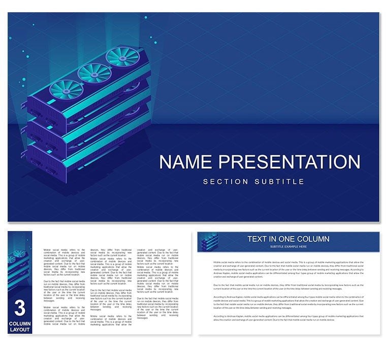 Crypto Mining Keynote Template - Professional Themes for Download