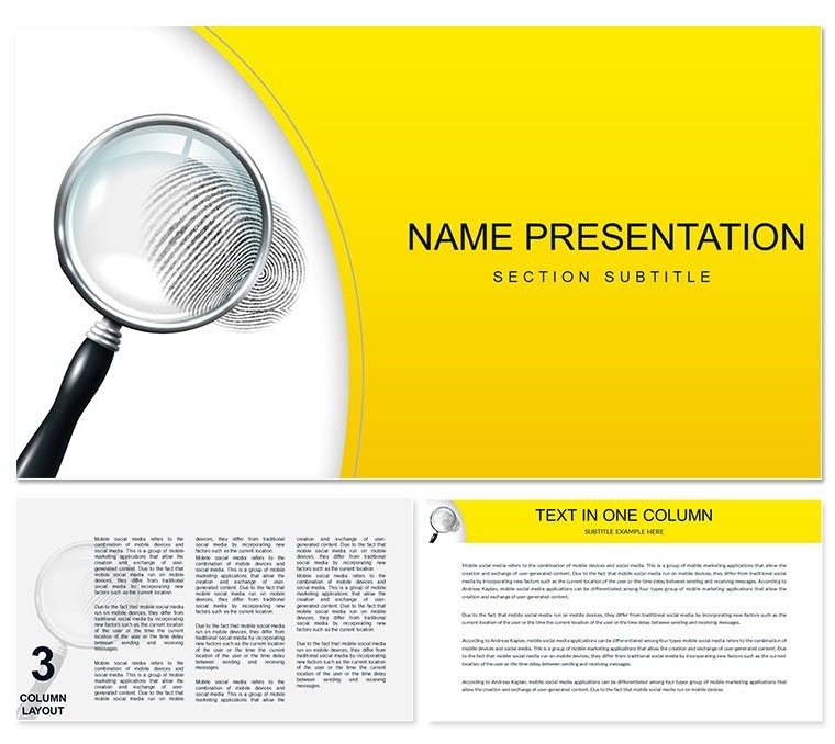 Fingerprinting Services Keynote Template for Presentation
