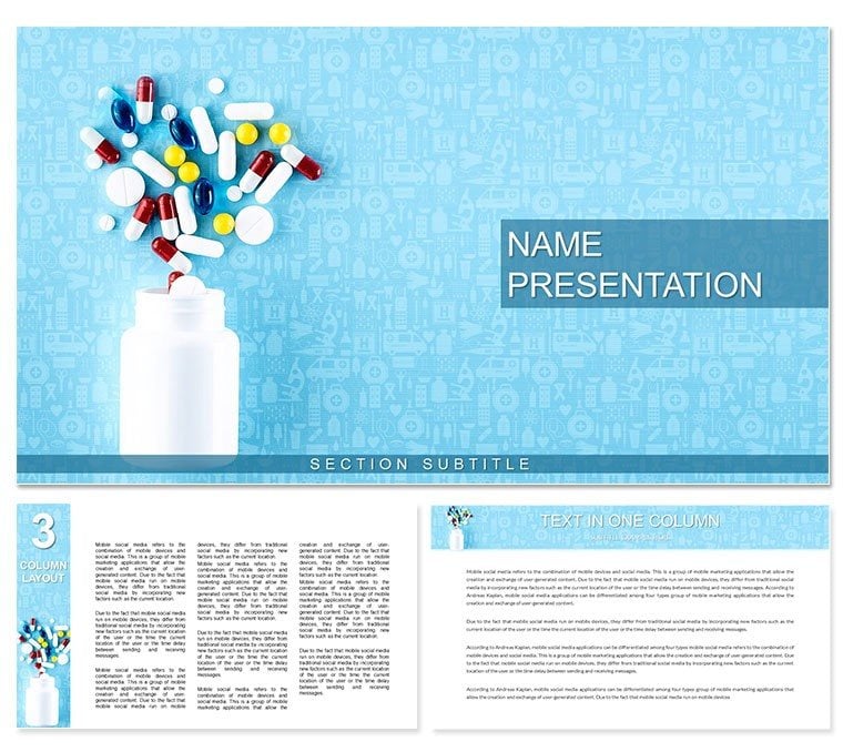 Medications Pill finder Keynote Template for Presentation
