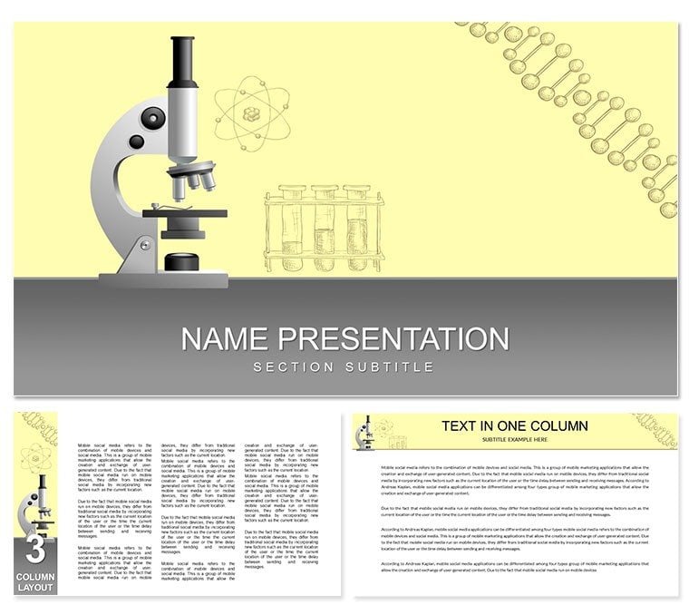 Microscope Research Keynote Template